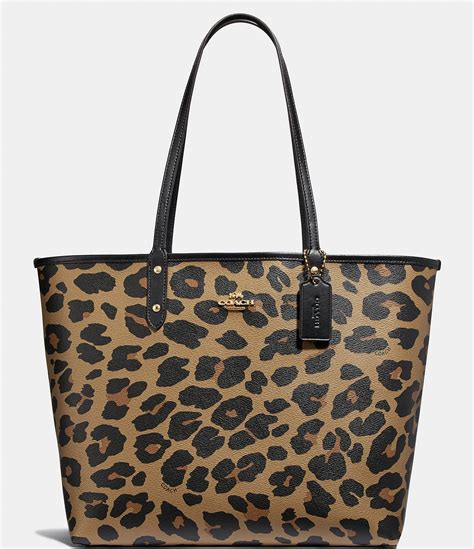 coach leopard print tote bag.